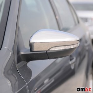 Volkswagen EOS Mirror Cover - Omac - S.Steel - Gloss Silver - '12-'16